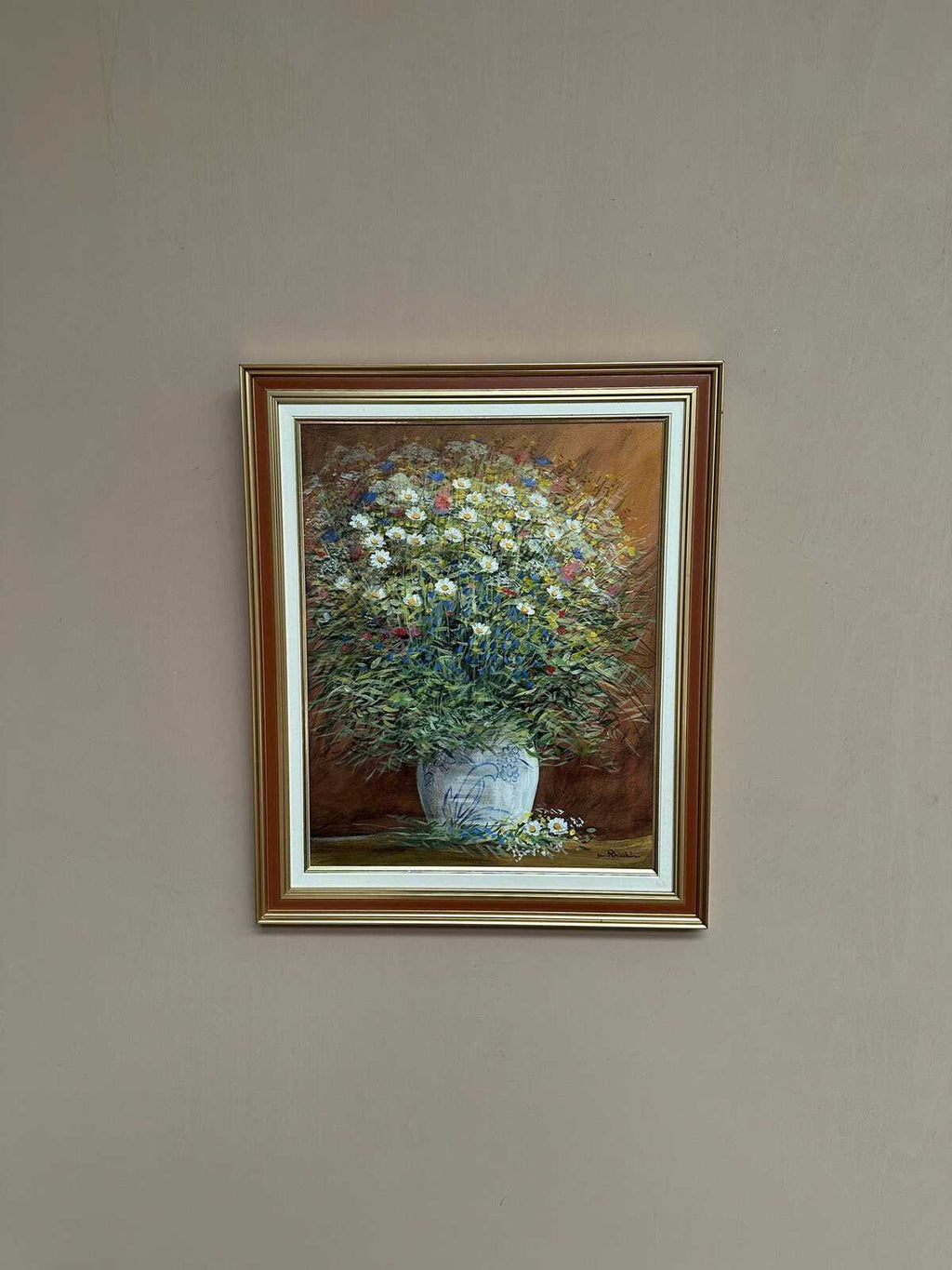 “Summer Flowers in a Pot” by Jan Rhodin (1938–2022)