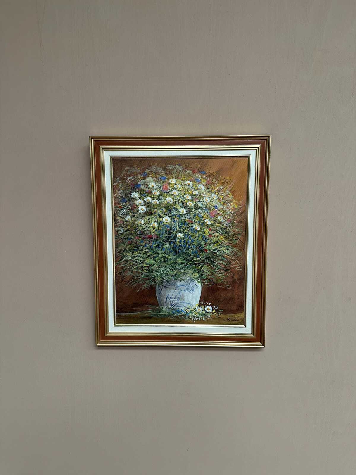 “Summer Flowers in a Pot” by Jan Rhodin (1938–2022)