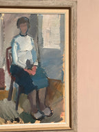 “Seated Woman” by Gösta Stawåsen