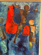 “PRÆSENTATION I BLÅT” by Marino Marini