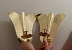 Pair of Mid-Century Brass Swedish Sconces