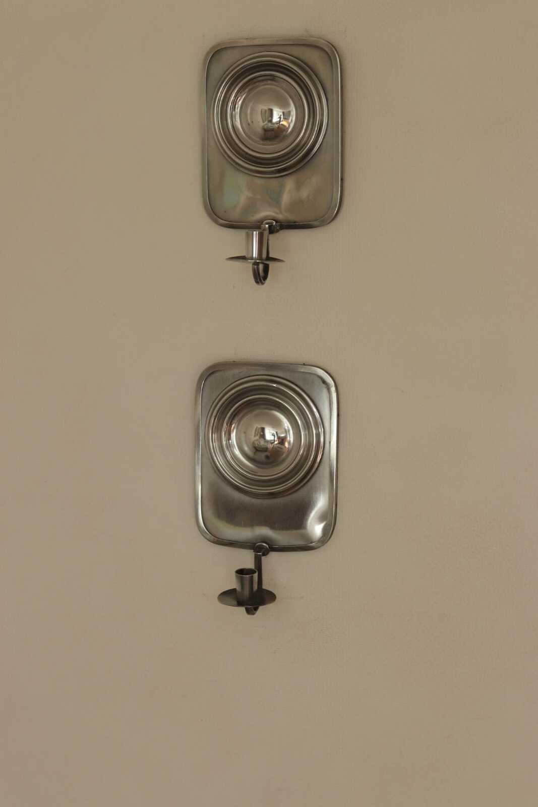 Pair Of Swedish Pewter Sconces By Svenskt - Tenn