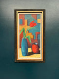 “Tulips in Blue Vase” by Hugo Olsson