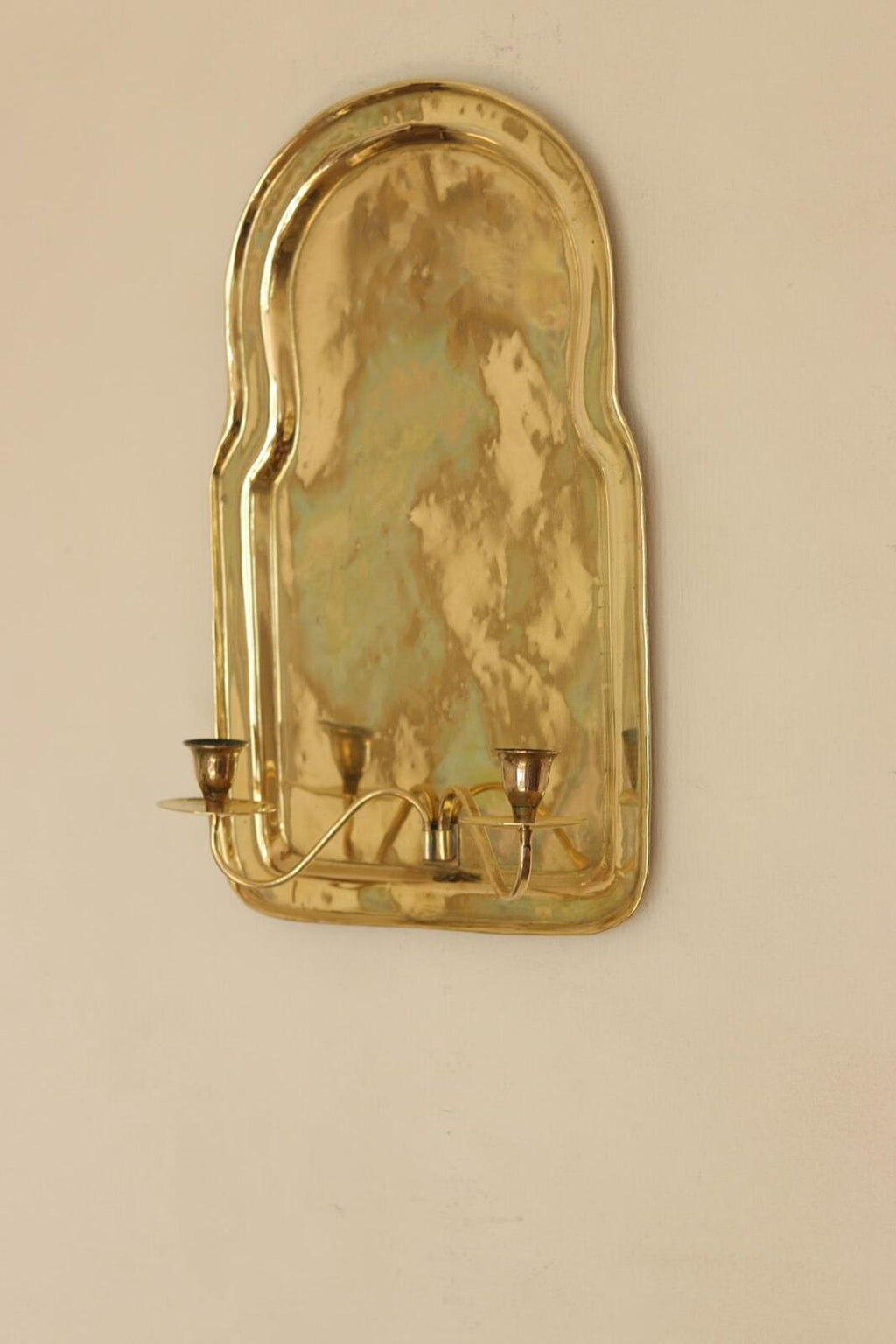 Pair Of Mid Century Swedish Brass Sconces