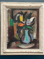 “Tulips in Blue Vase” by Eric Elfwén