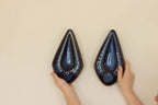 Pair Of Mid Century Danish Ceramic Sconces by Einar Johansen for Søholm Stentøj
