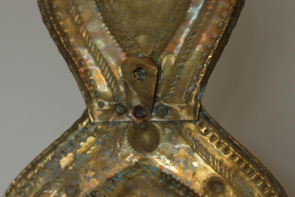 Baroque Style  Mid-Century Brass Swedish Sconces
