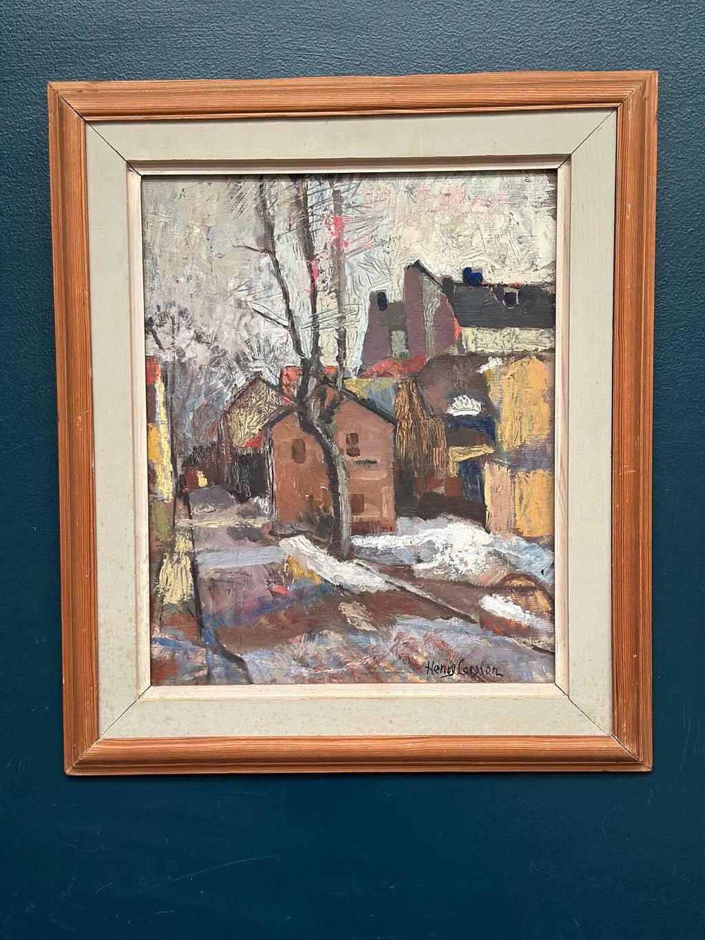 “Cityscape with Snow” by Henry Larsson