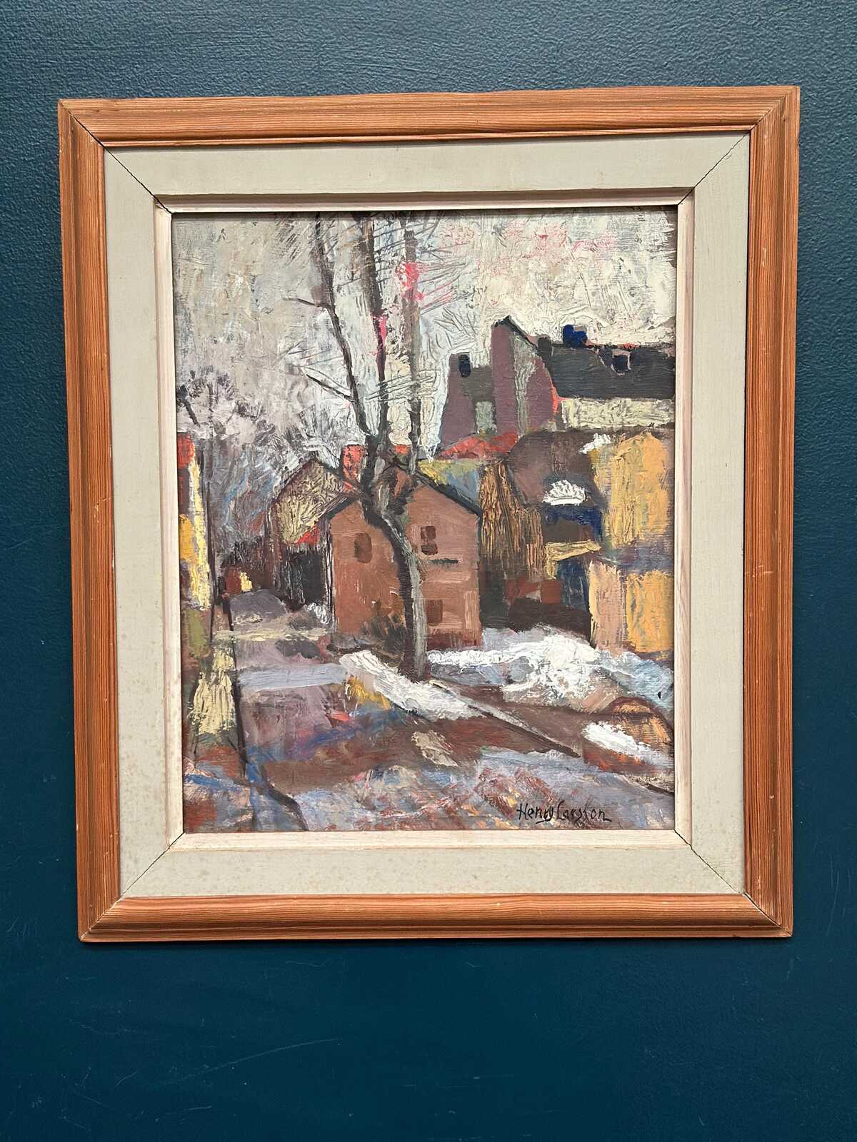 “Cityscape with Snow” by Henry Larsson