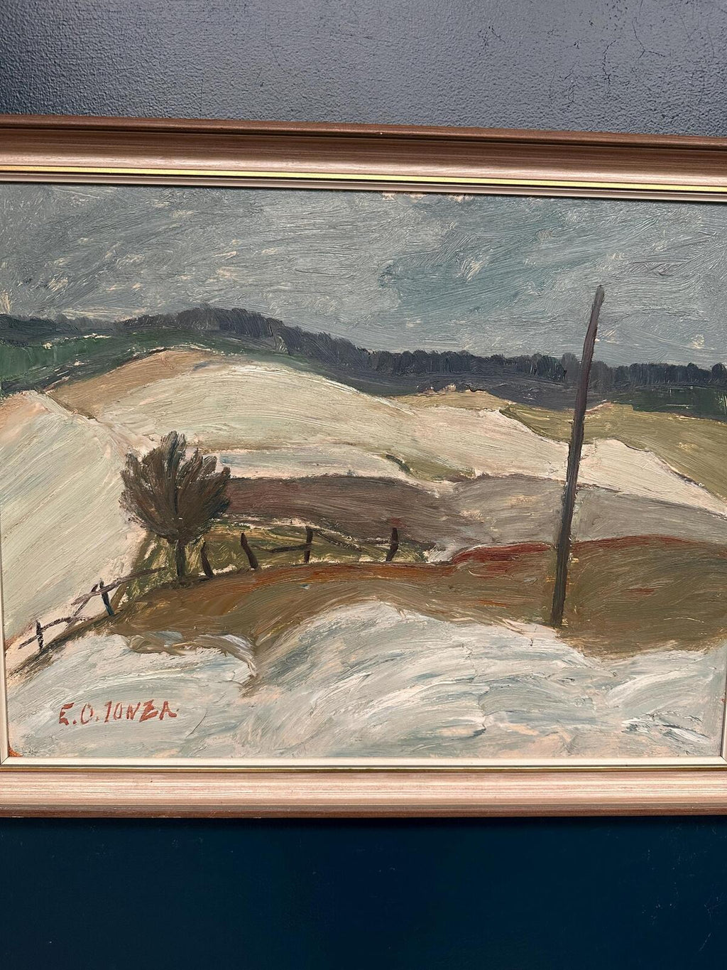 “Winter Landscape, Österlen” by E. O. Jonza