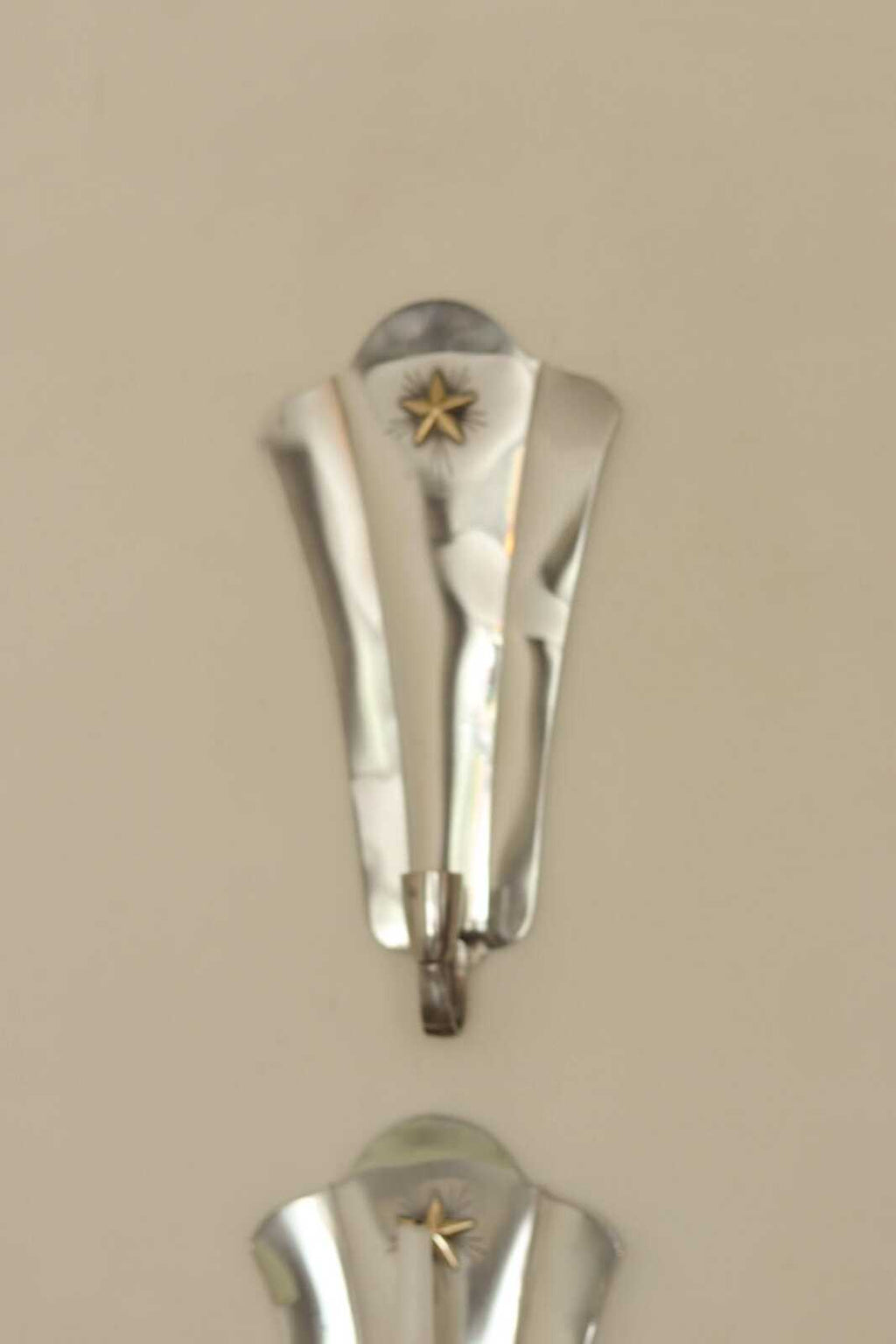 Pair Of Mid Century Swedish Pewter Sconces by GAB Sweden 1930s