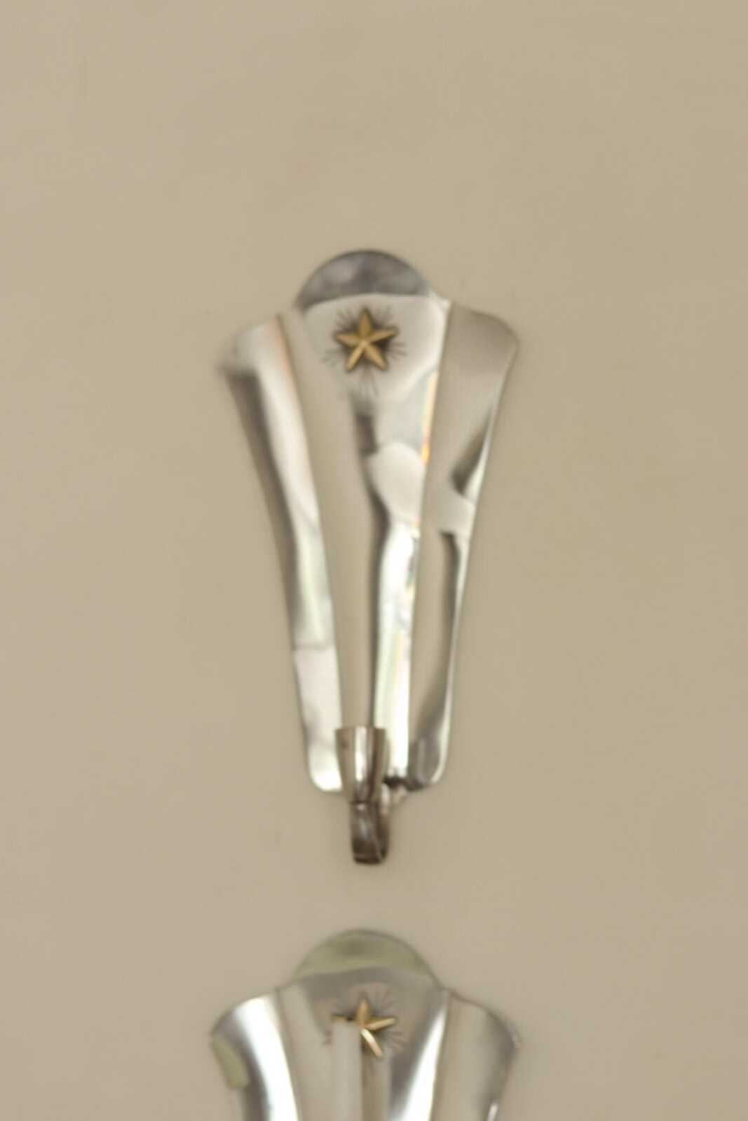 Pair Of Mid Century Swedish Pewter Sconces by GAB Sweden 1930s