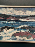 “Coastal Landscape” by Allan Horsak (1937–2004)