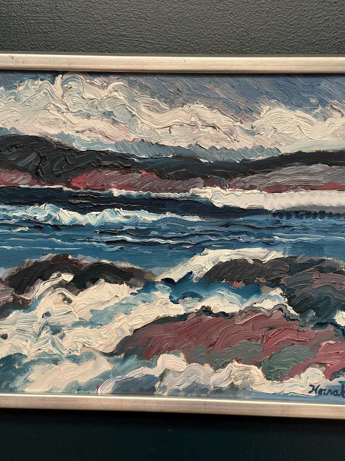 “Coastal Landscape” by Allan Horsak (1937–2004)