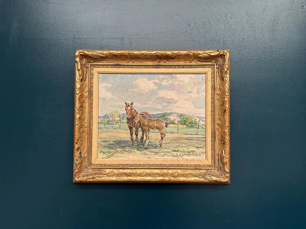 “Horses in a Pasture” by Einar Söderlund