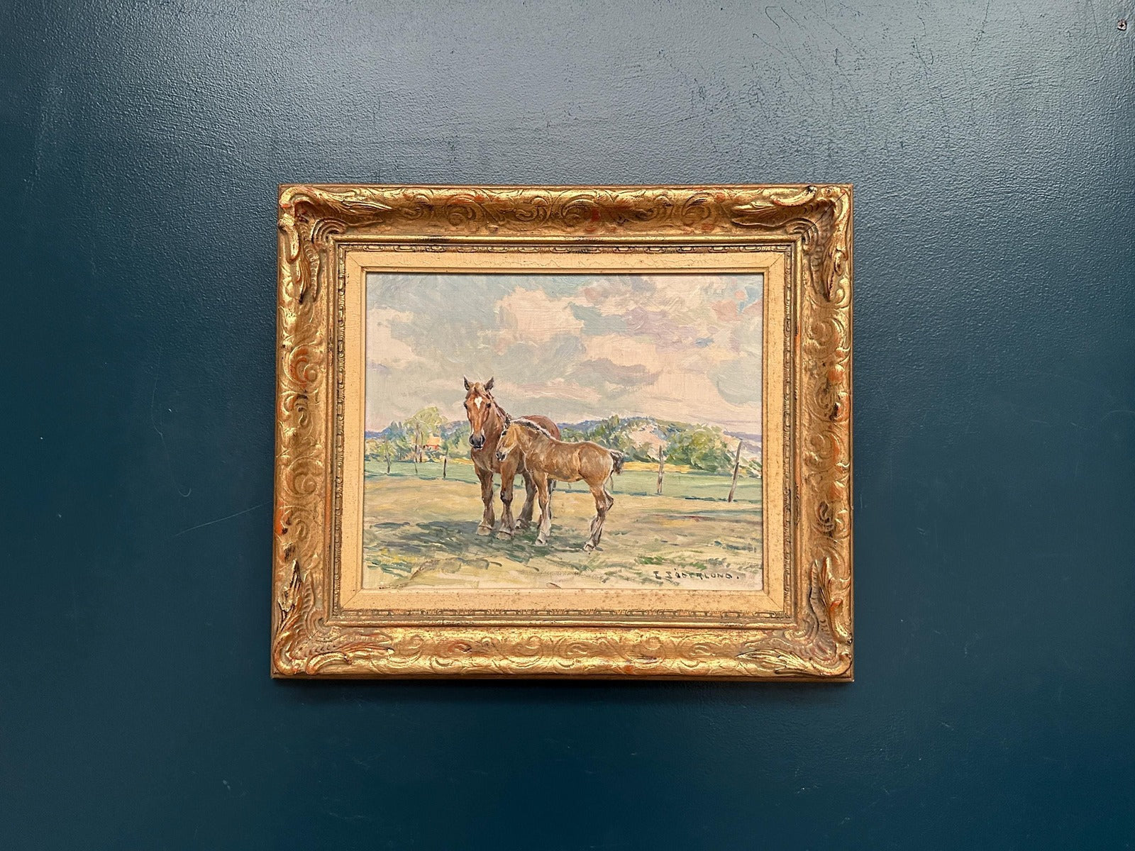 “Horses in a Pasture” by Einar Söderlund