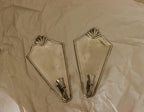Pair Of Swedish Pewter Sconces By Ystad Tenn