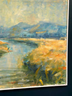River Landscape with Mountains