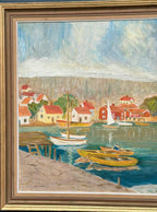 “Coastal Village” by Tage Nillson