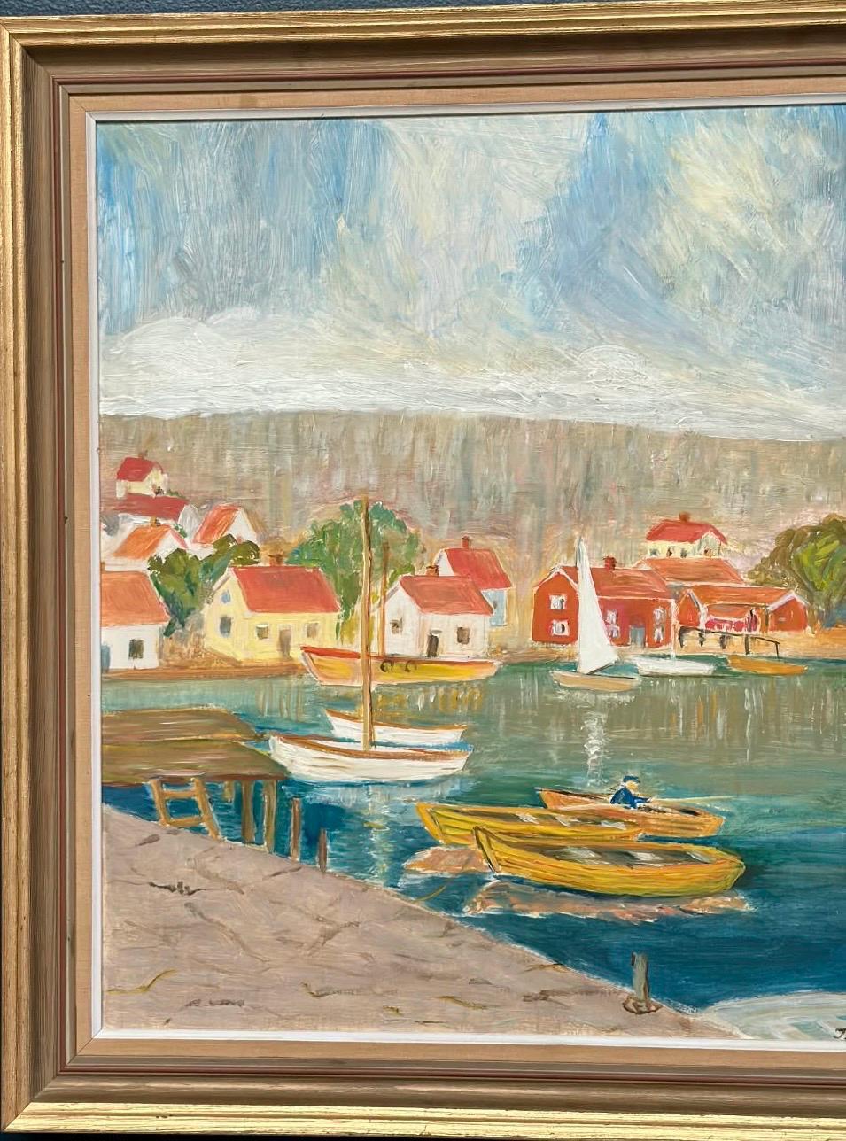“Coastal Village” by Tage Nillson