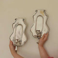 Pair Of Mid Century Swedish Pewter Sconces