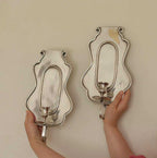 Pair Of Mid Century Swedish Pewter Sconces