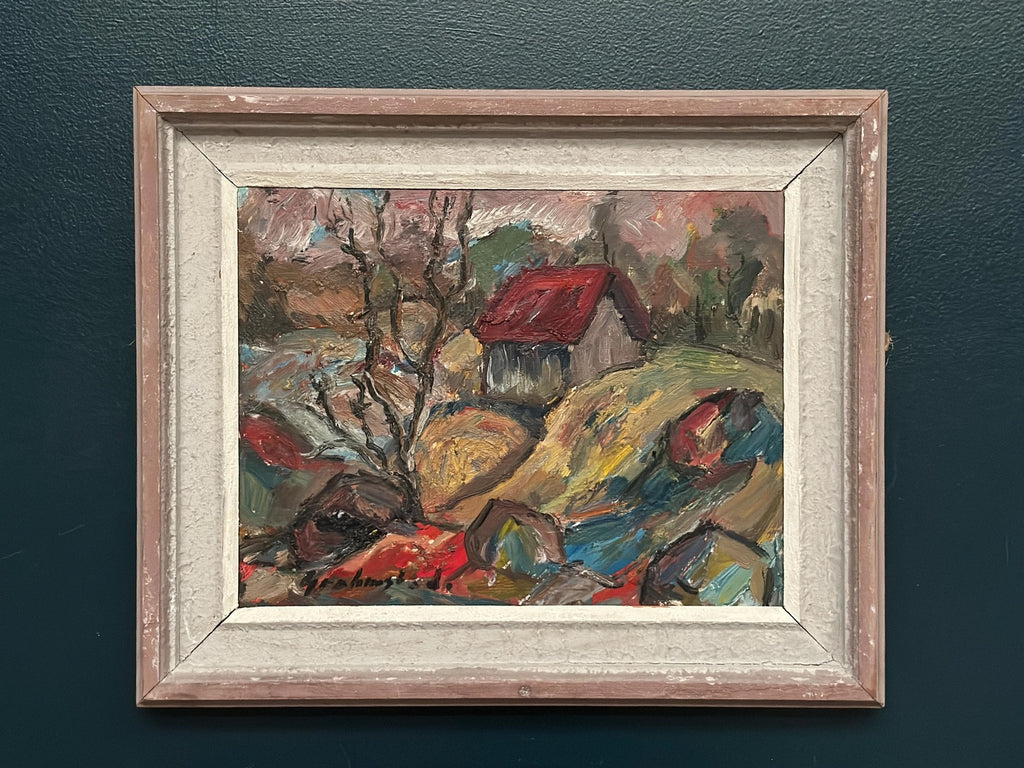 “Cottage with a Red Roof” by Nils Grahmstad