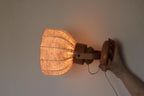Pair of Vintage Wall Lamps by Solbackens Svarveri, Sweden, 1970s - Pine Wood