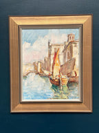 “Motif with Boats” by Knut Norman