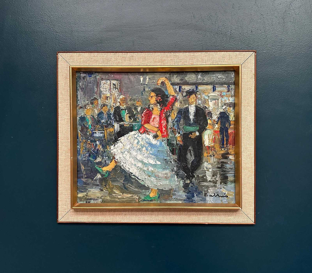 Dancing Couple in Lively Setting
