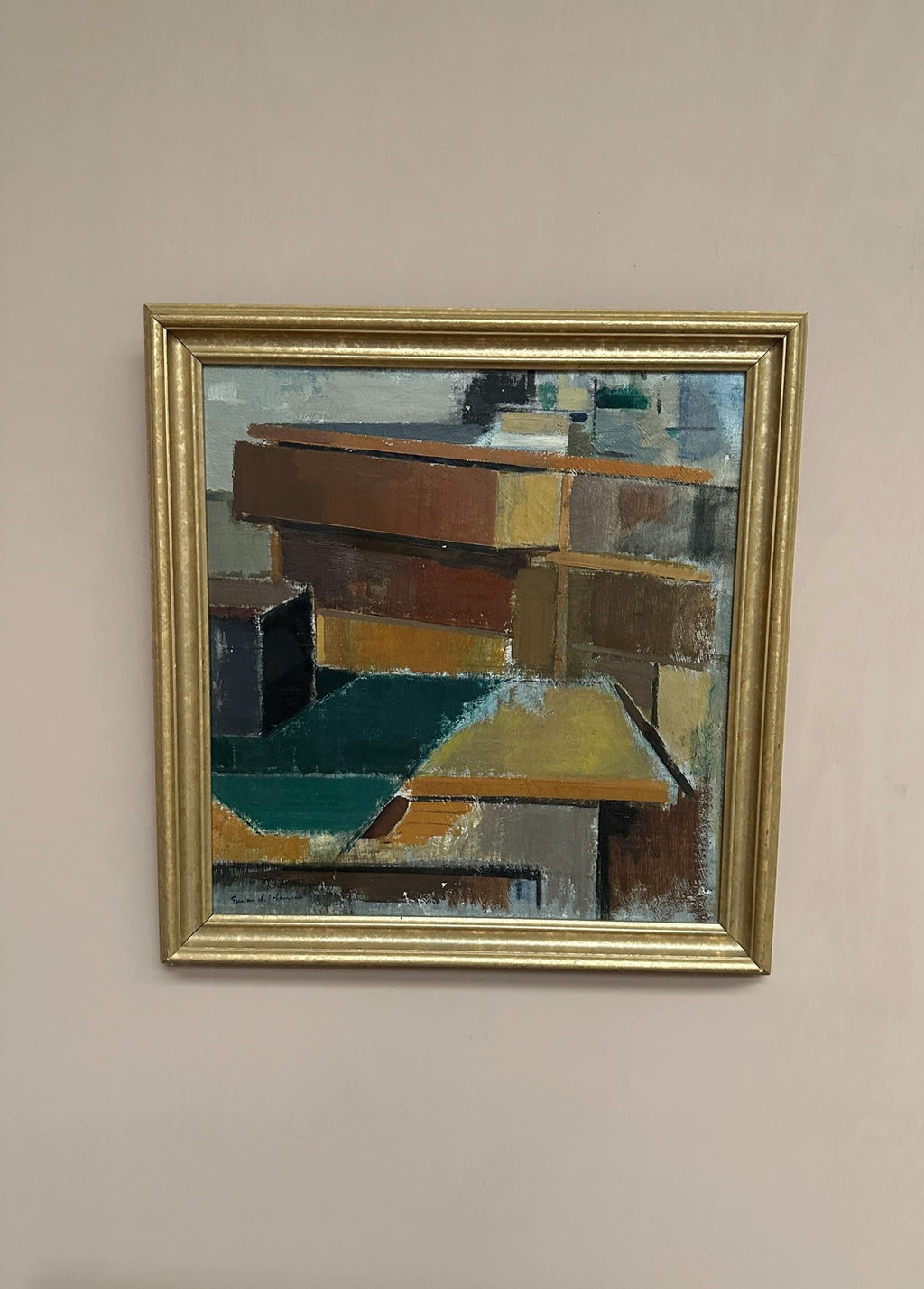 “Cubist Rooftops” by Gustav Adolf Johansson