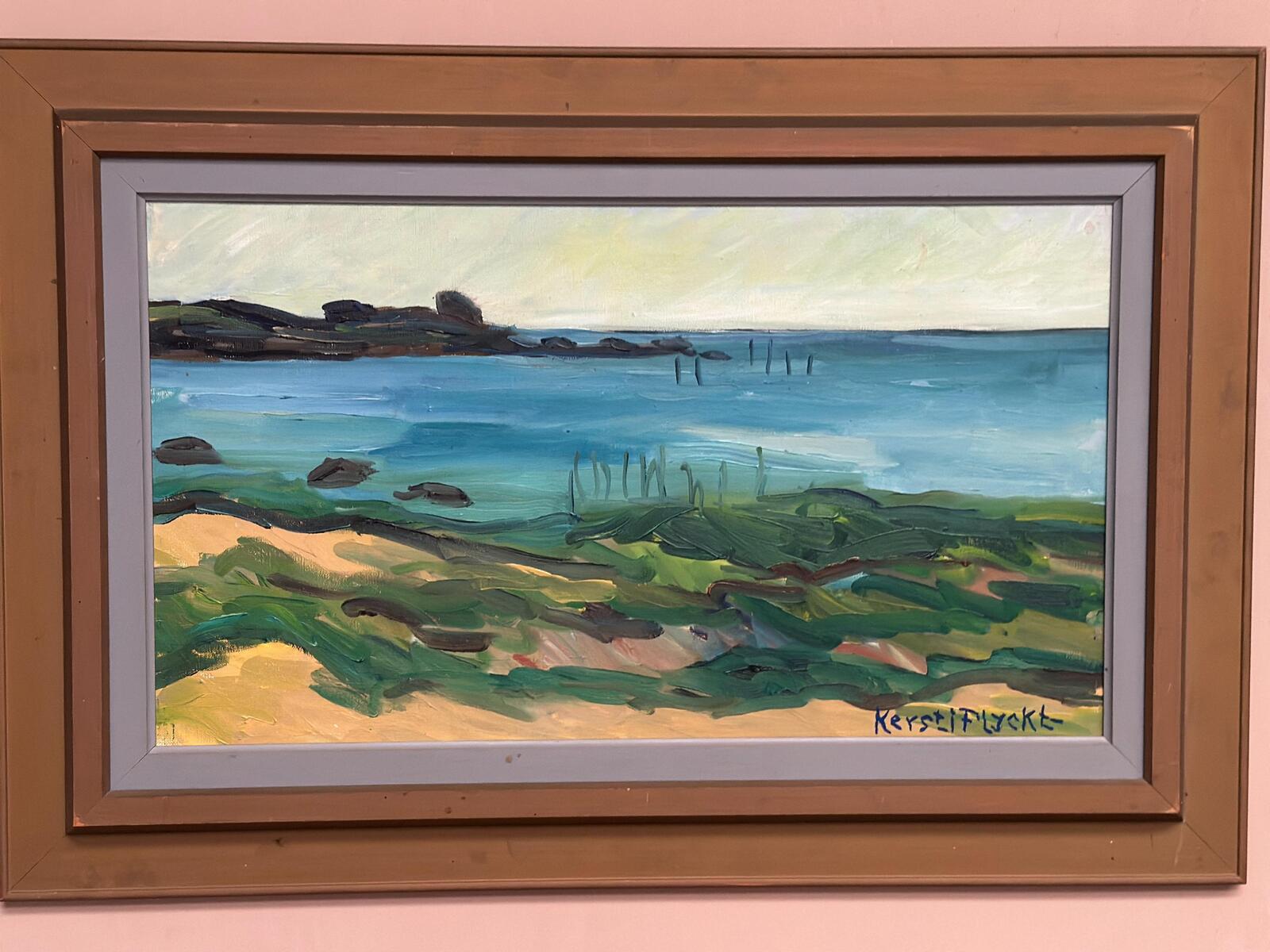 “Coastal Landscape” by Kersti Flyckt (1925–2009)
