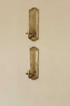 Pair Of Mid Century Style Swedish Brass Sconces by Scandia