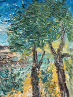 “Cottage Between Trees” by Stig Allan