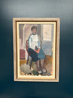 “Seated Woman” by Gösta Stawåsen