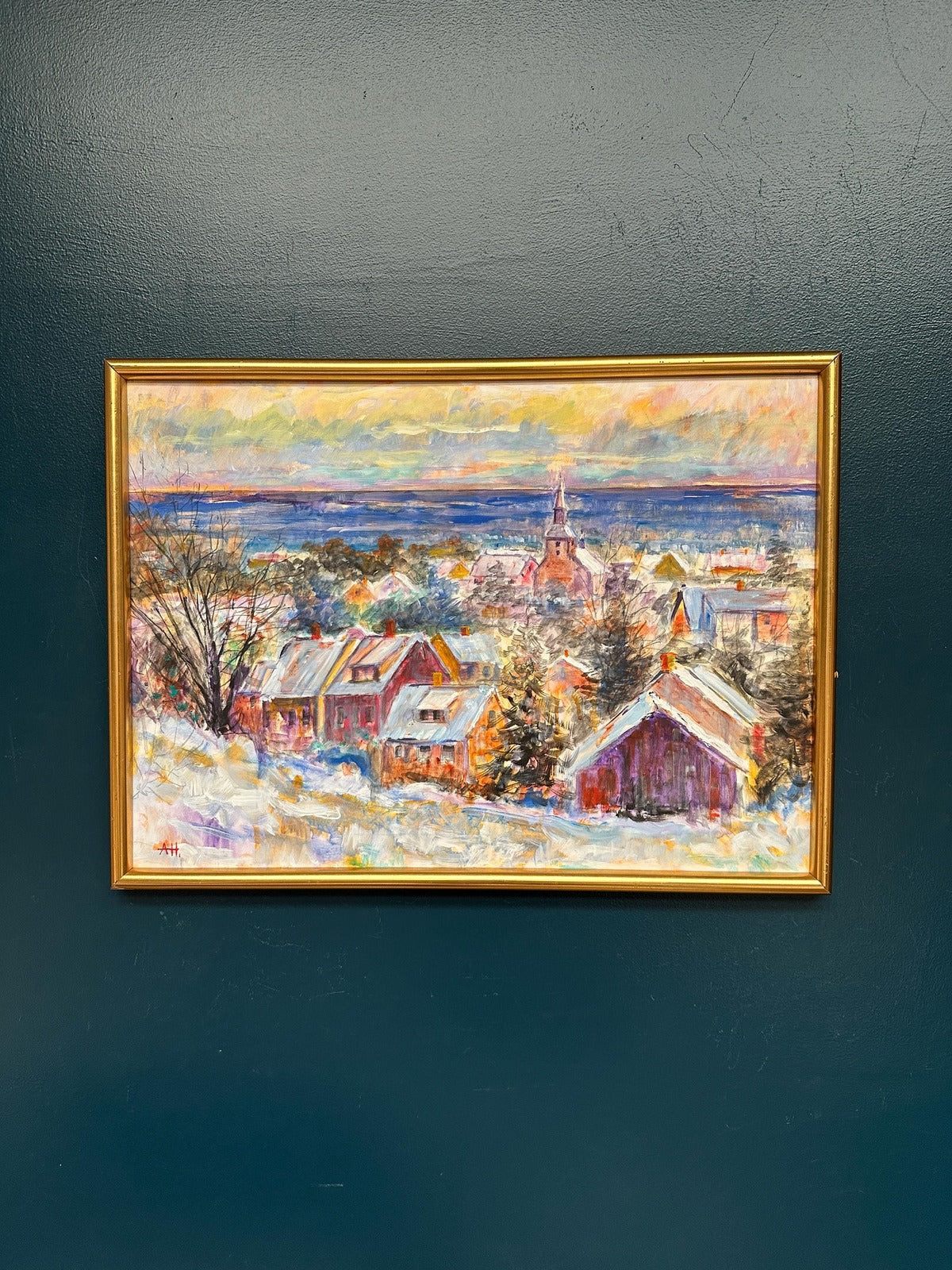 “Snow‑Covered Coastline” by Alex Hansen