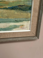 “Fiskeläge vid Skär, Fårö” by Berndt Erkéus (1908–1978)