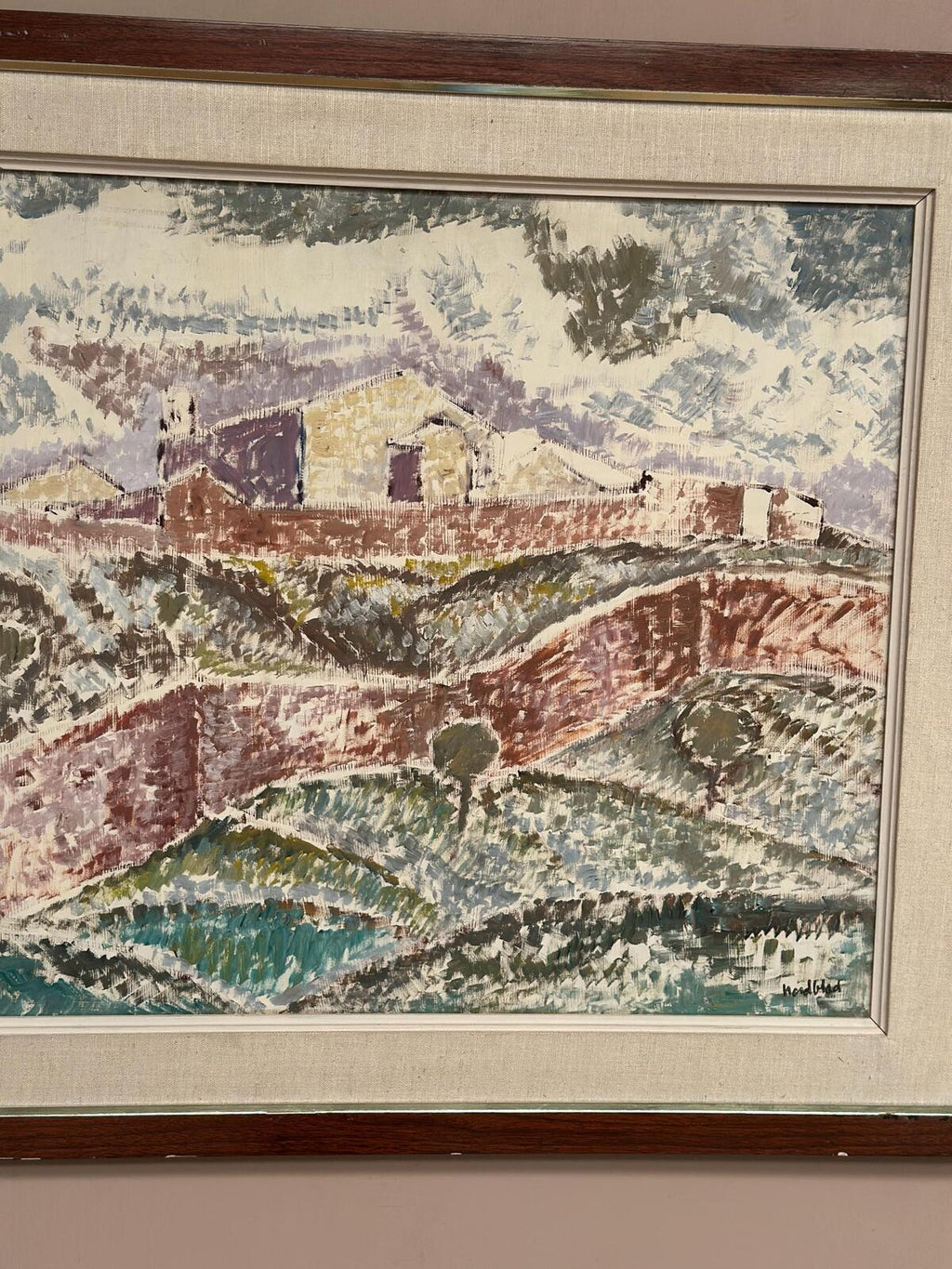 “Landscape with Buildings” by Gösta Nordblad