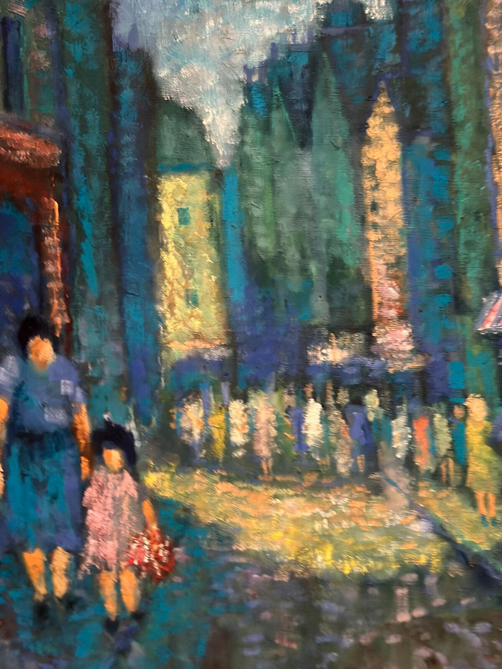 “City Street at Night” by Olle Larsson