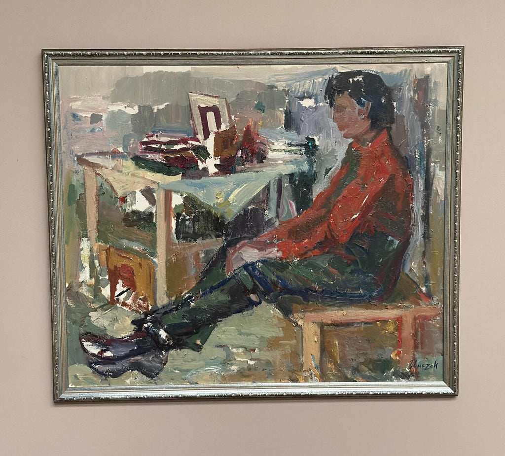 “Figure Composition” by Jerzy Luczak-Szewczyk)