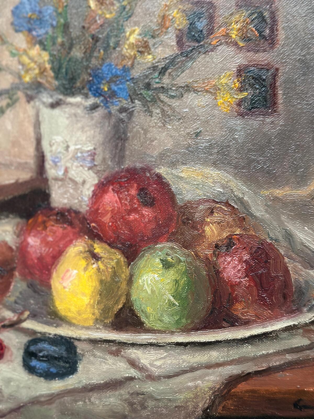“Still Life with Vase and Fruits” by Christian Rhode