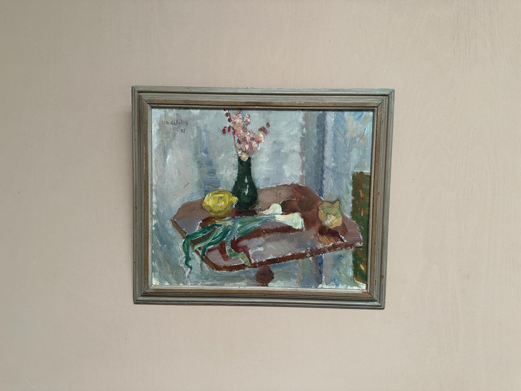 “Vase and Vegetables” by Arne Kilsby