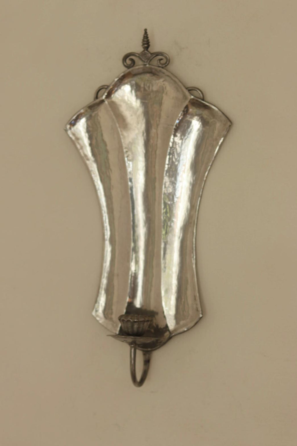 Pair Of Swedish Pewter Sconces By Karin Boström, Linköping Dated 1931