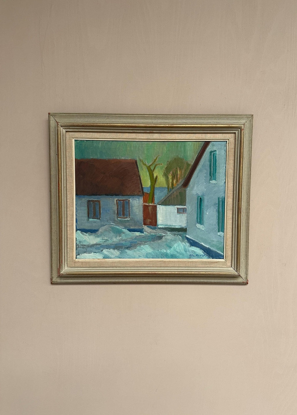 “Vinter Kväll Viks” by Albert Krüger (1885–1965)