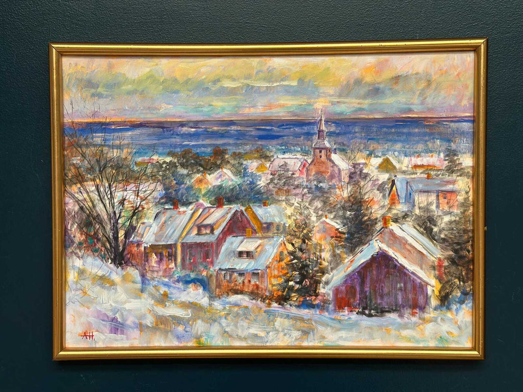 “Snow‑Covered Coastline” by Alex Hansen
