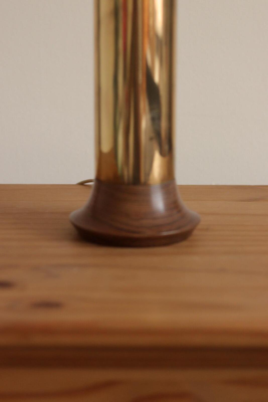 Large Vintage Brass Table Lamp