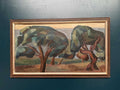 “Landskap med träd” by Britta Krüger