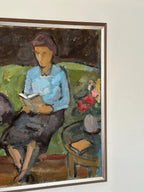 “Woman Reading Book” by Sven Gillgren