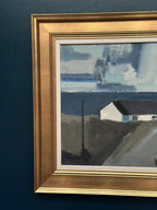 “Coastal Motif with Houses” by Egon Møldrup