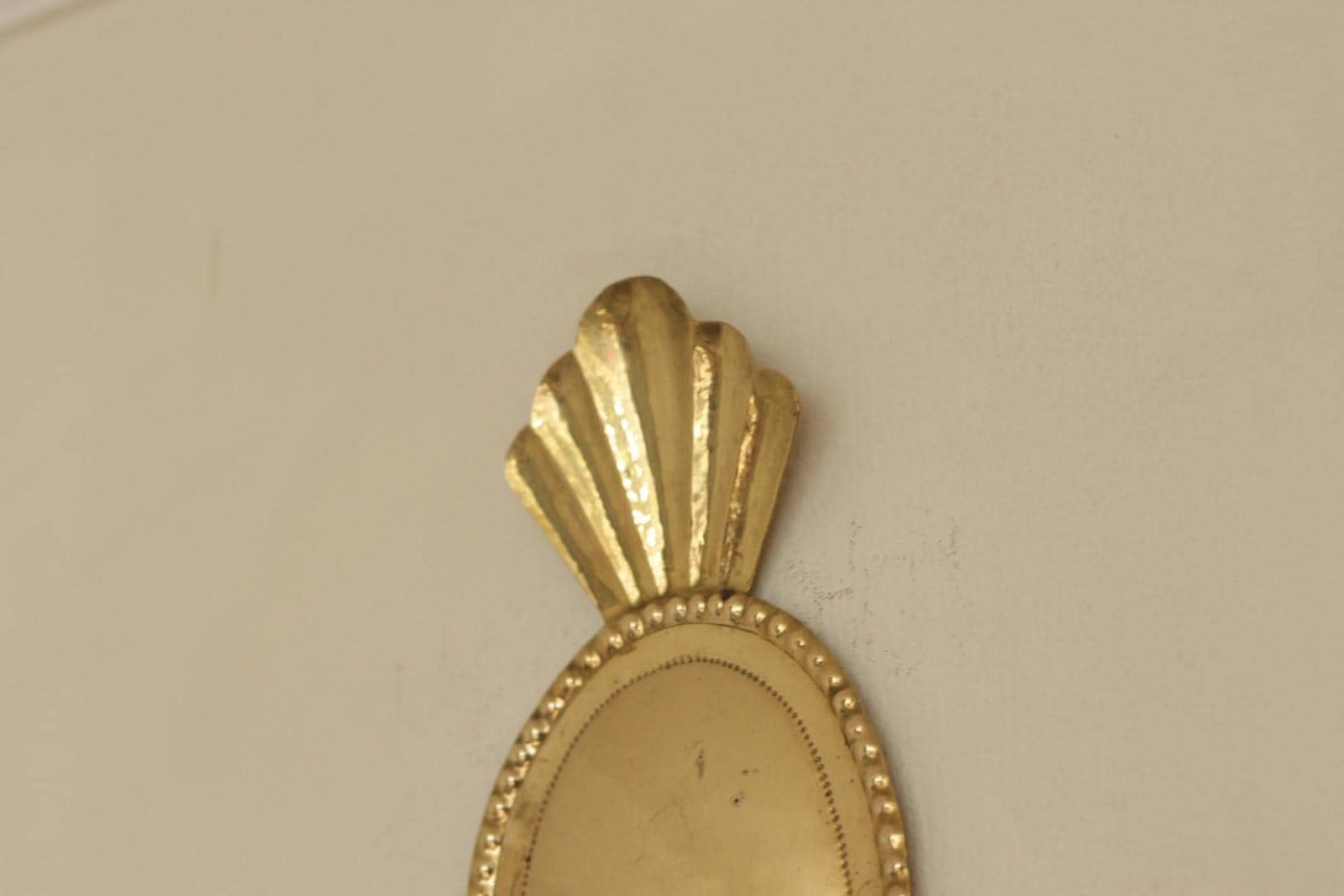Pair Of Mid Century Swedish Brass Sconces Dated 1944